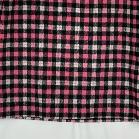 Talbots Pink Black Plaid Wool Blend Career Academia OfficeCore Skirt NWOT Size 8 - Picture 3 of 12